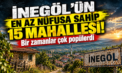 İnegöl'ün en az nüfusa sahip 15 mahallesi! Bir zamanlar çok popülerdi