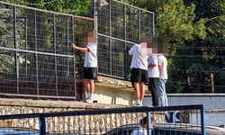 İnegölspor maçını duvara çıkıp izlediler