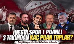 İNEGÖLSPOR 1 PUANLI 3 TAKIMDAN KAÇ PUAN TOPLAR? İNEGÖL’ÜN GAZETECİLERİ TAHMİNDE BULUNDU
