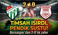 Timsah ısırdı, Pendik sustu! Bursaspor'dan 2-0'lık zafer