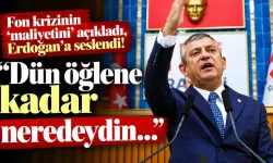 Özgür Özel, fon krizinin 'maliyetini' açıkladı, Erdoğan'a seslendi! ‘Dün öğlene kadar neredeydin…’