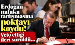 Erdoğan nafaka tartışmasına noktayı koydu!