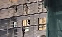 Bursa'da inşaat işçilerinin güvenlik önlemi almadan çalışması dikkat çekti!