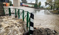 Bursa'da sağanak yağış dereleri taşırdı: Cumalıkızık'ta köprü sular altında kaldı!
