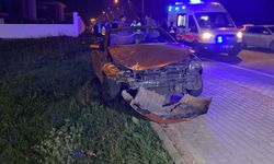 Bursa İnegöl'de otomobiller çarpıştı:  2 yaralı