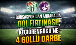 Bursaspor’dan Ankara’da gol fırtınası! Keçiörengücü’ne 4 gollü darbe