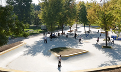 İnegöl'de Kültür Parkta Yeni Kaykay Ve Paten Park Yapımında Sona Gelindi