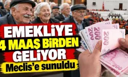 Emekliye 4 maaş birden geliyor: Meclis’e sunuldu