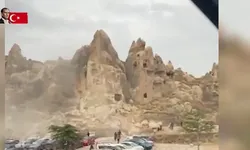 Kapadokya'da peribacası çöktü! Ölü ve yaralılar var