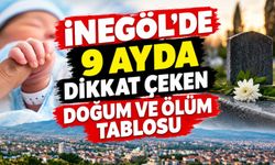 İnegöl'de 9 ayda dikkat çeken doğum ve ölüm tablosu