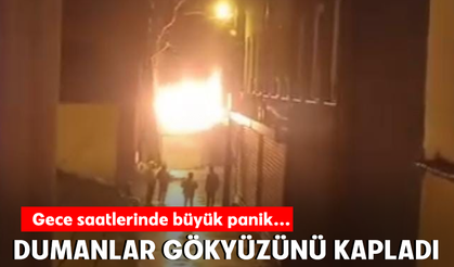 Bursa Osmangazi'de depo yangını, korku dolu anlar yaşattı