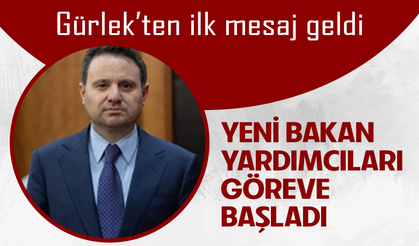 Akın Gürlek'ten yeni bakan yardımcılarına tebrik mesajı