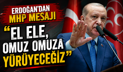 Cumhurbaşkanı Erdoğan: "MHP ile el ele, omuz omuza verecek, huzurun, güvenliğin, refahın ve kardeşliğin olduğu bir Türkiye’yi adım adım inşa edeceğiz"