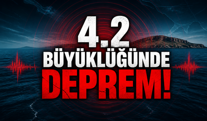 Akdeniz'de 4.2 büyüklüğünde deprem