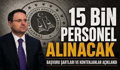 Adalet Bakanlığı 15 bin personel alımı başvuruları bugün başlıyor