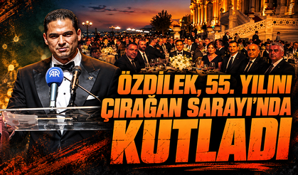 Özdilek, 55. yılını Çırağan Sarayı'nda kutladı