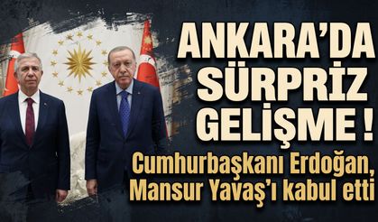 Ankara'da sürpriz gelişme! Cumhurbaşkanı Erdoğan, Mansur Yavaş'ı kabul etti