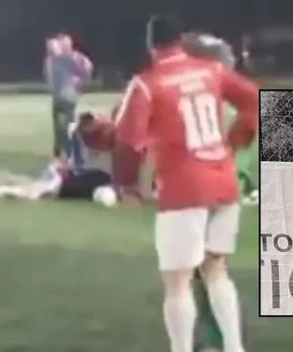 Bursa'da halı sahada kalp krizi geçiren eski futbolcunun o anları ortaya çıktı