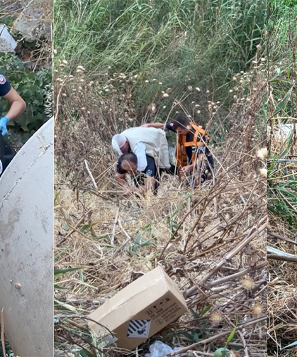 Bursa Mustafakemalpaşa'da 20 metrelik uçurumdan düştü, yaralıyı sırtında taşıyan itfaiyeci yürekleri ısıttı
