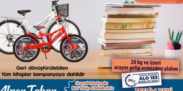 Bursa İnegöl'de kitaplar pedal çevirtecek