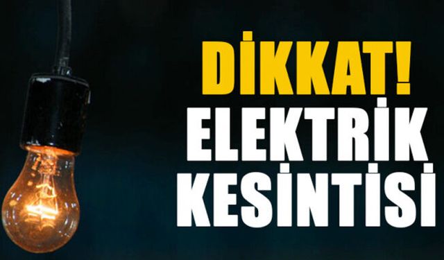 İNEGÖL’DE 18 MAHALLEDE ELEKTRİK KESİNTİSİ YAPILACAK