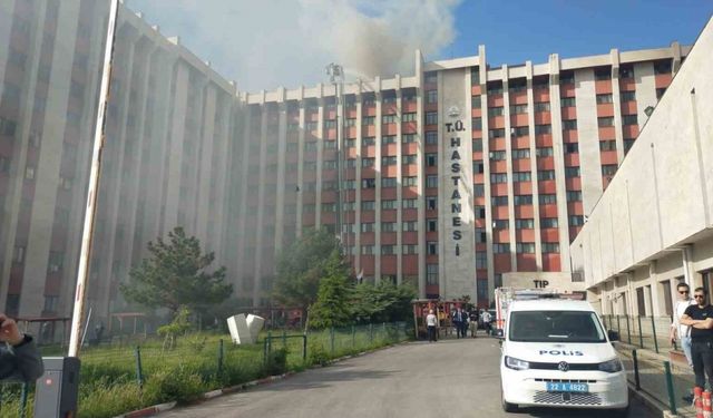 Trakya Üniversitesi Tıp Fakültesi Hastanesi’nde yangın: Hastalar tahliye ediliyor