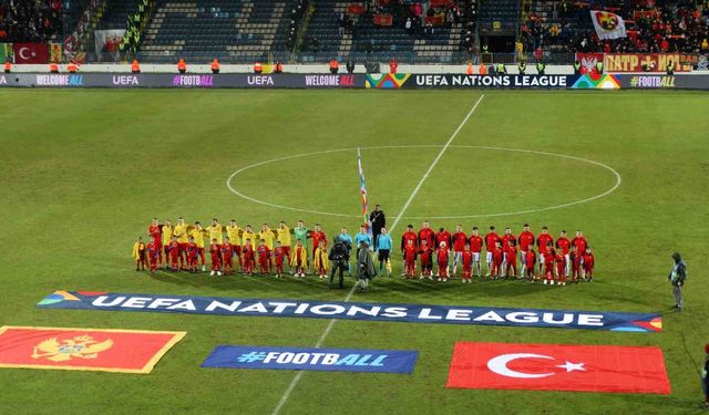 UEFA Uluslar Ligi: Karadağ: 2 - Türkiye: 1 (İlk yarı)