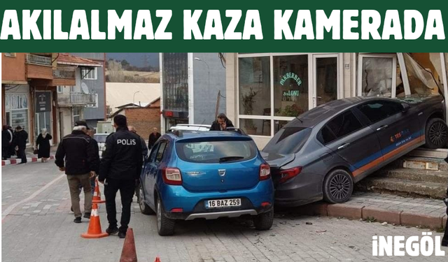 Akılalmaz kaza kamerada