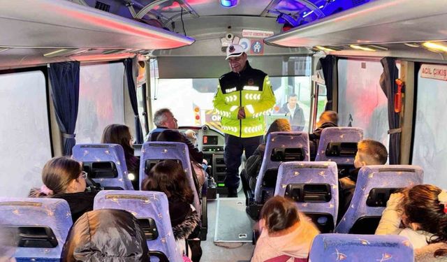 Edirne’de okul servis araçlarına denetim