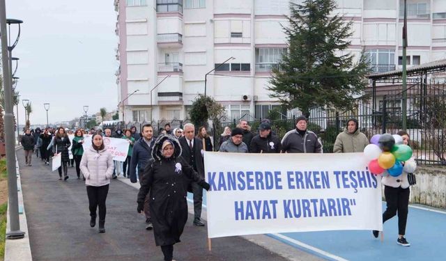 Yalova’da Dünya Kanser Günü farkındalık yürüyüşü