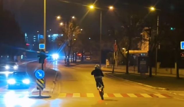 Bursa'da trafiği tehlikeye atan motosikletli yakalandı