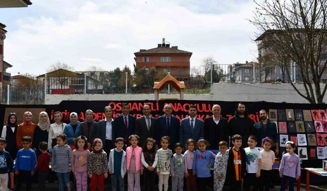 Anaokulu öğrencilerinden anlamlı sergi
