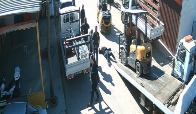Edirne’de forklift kazasında 1 kişi feci şekilde hayatını kaybetti: O anlar kamerada