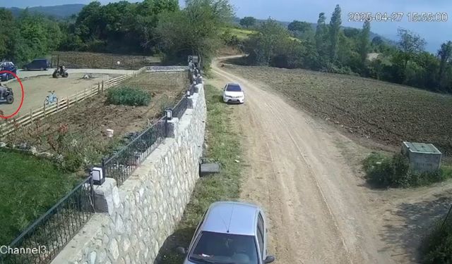 Bursa'da arazi motosikleti kaza yaptı