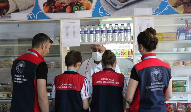 Çanakkale’de ’genç gıda denetçileri’ okullarda kantinleri denetledi