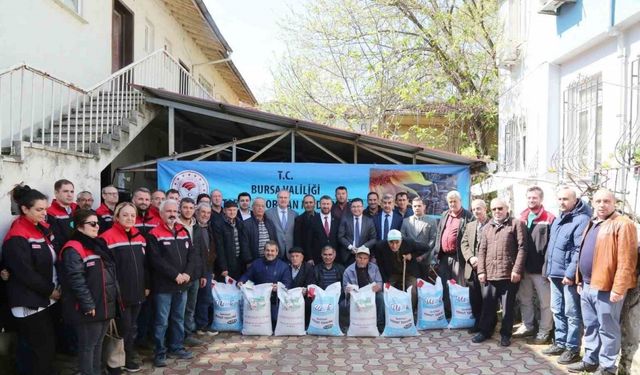 Çiftçilere hibe destekli tohum dağıtıldı