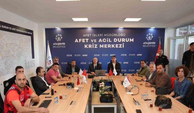 Deprem sonrası Ataşehir’de kriz masası kuruldu