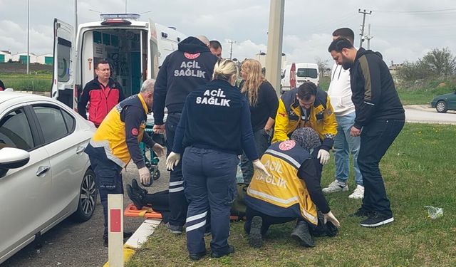 Edirne’de iki otomobil çarpıştı: 2 yaralı