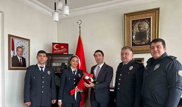Kaymakam Çomaklı’ya Polis Haftası ziyareti
