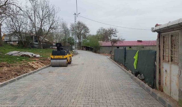 Körfez’in köylerine parke taşı döşeniyor
