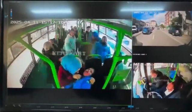 Otobüste yürekleri ağza getiren anlar: "Ömer, ne oldu?"