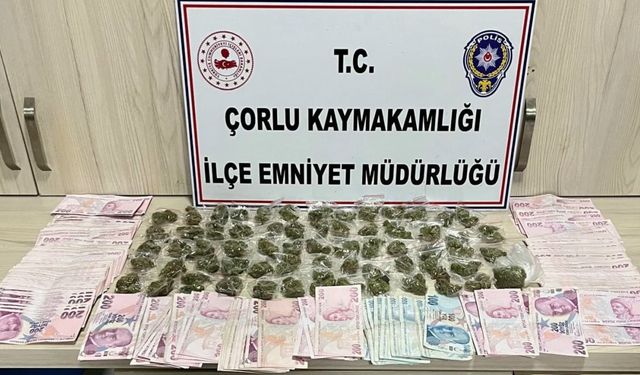 Polis şüphe üzerine durdurdu: 238 gram esrar ele geçirildi