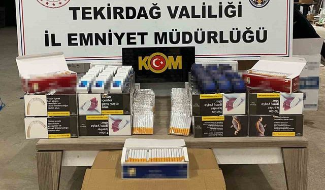 Tekirdağ’da kaçak tütün operasyonu: 1 şüpheliye işlem yapıldı