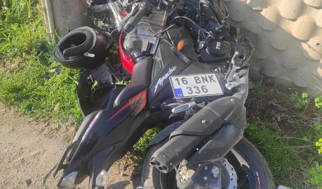 İnegöl'de motosikletli yaşam savaşı veriyor