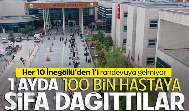 İNEGÖL'DE 1 AYDA 100 BİN HASTAYA ŞİFA DAĞITTILAR