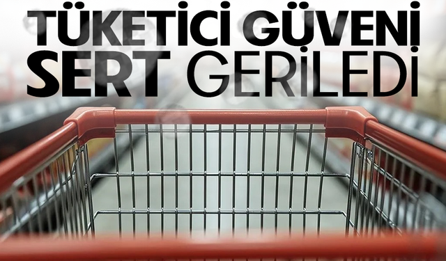 Tüketici güveni sert geriledi