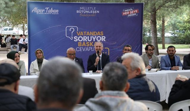 Başkan Taban Yunus Emre Mahallesi’nde Vatandaşla Buluştu