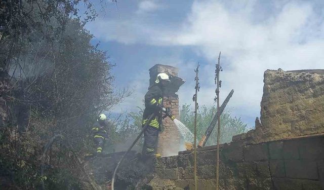 Bilecik’in Pazaryeri ilçesinde çıkan yangın korkuttu
