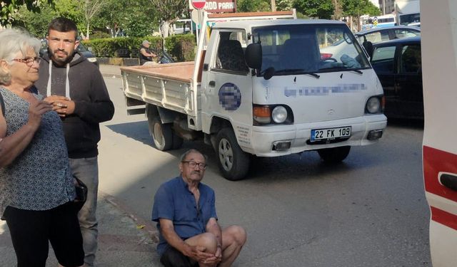 Keşan’da kamyonetin çarptığı Fransa vatandaşı yaya yaralandı