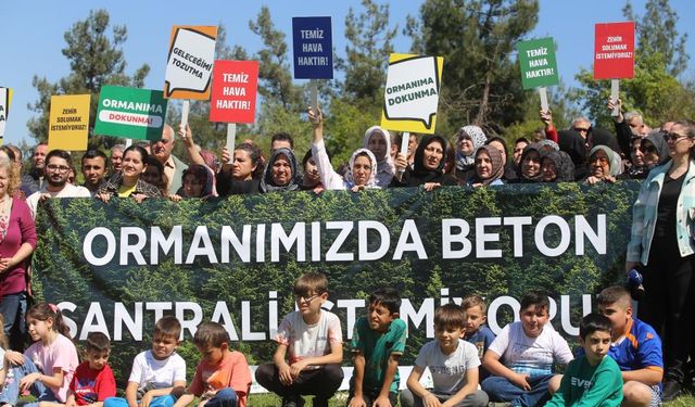 Bursa'da köylüler beton santrali için ayakta